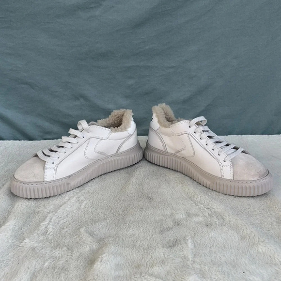 Voile Blanche GUC Lipari Sneakers lined EU 36 White Comfort Casual Shearling - Picture 2 of 6